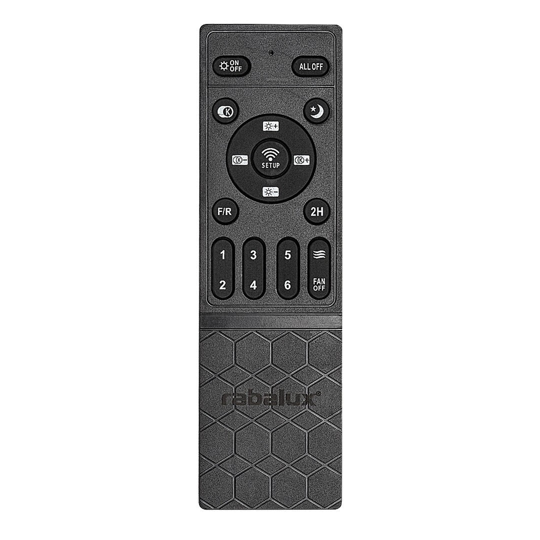 Candeeiro de teto Rabalux, com ventilador, 40W, preto, Fanfy