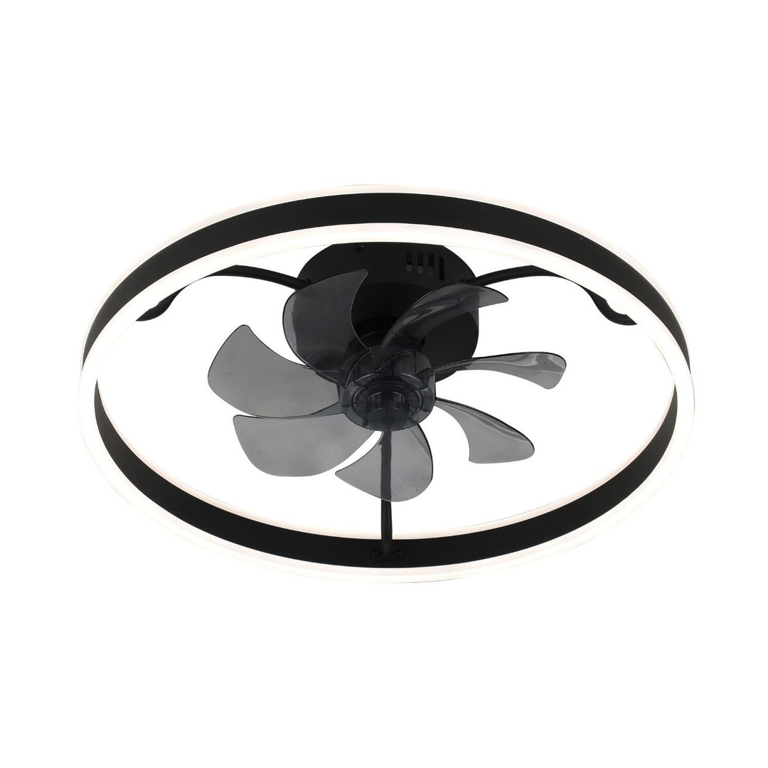 Candeeiro de teto Rabalux, com ventilador, 40W, preto, Fanfy
