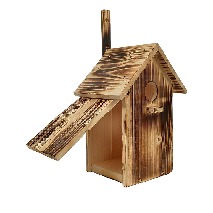 Casa de pássaros dobrável em madeira WOODOK 25x33x13 cm Lenha