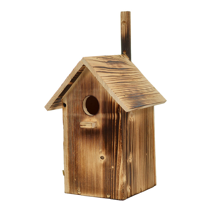 Casa de pássaros dobrável em madeira WOODOK 25x33x13 cm Lenha
