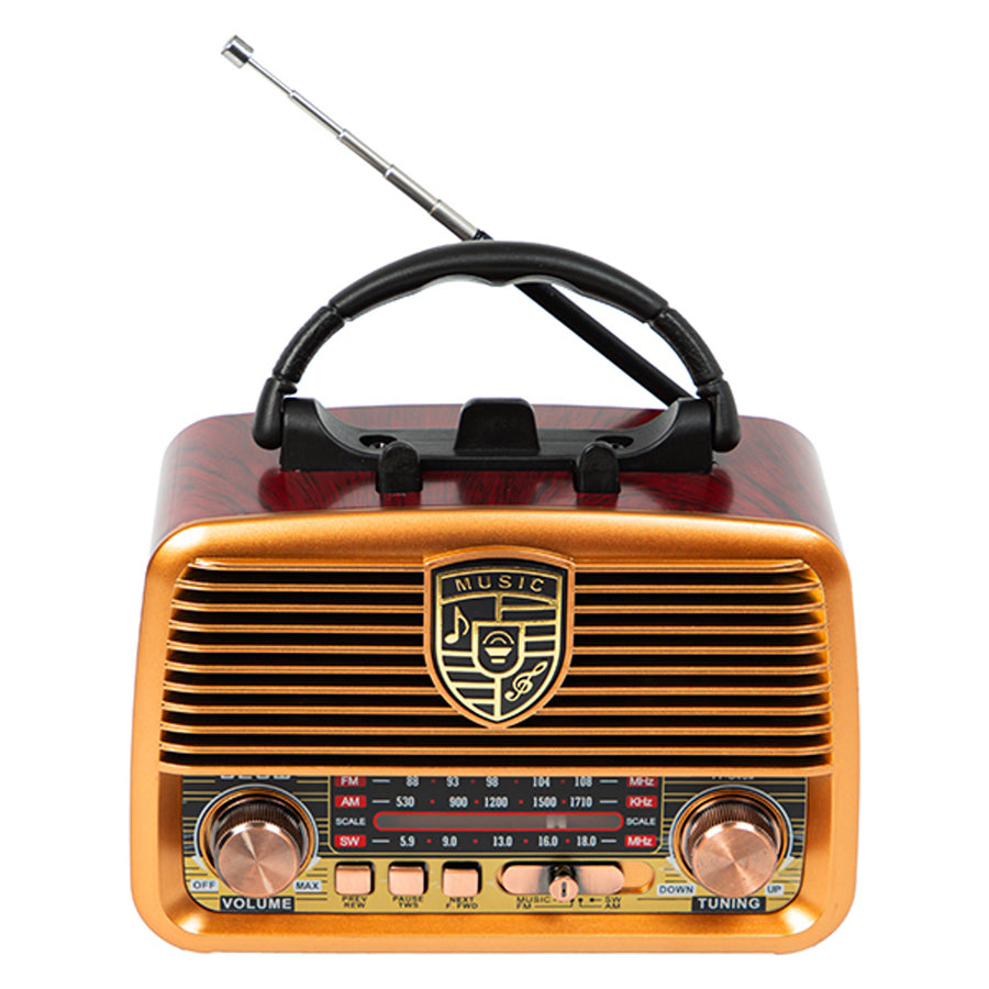 BLOW Radio portátil solar analógica AM/FM BT RA10, AUX, USB, TWS