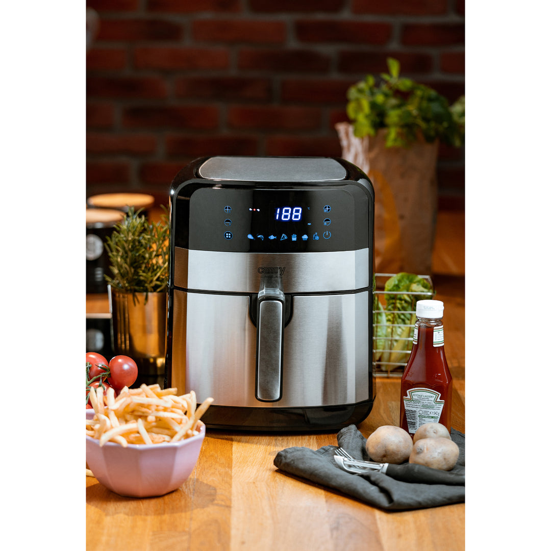 Camry CR 6311 Freidora sin grasa, 9 programas, 5,0 L, Airfryer