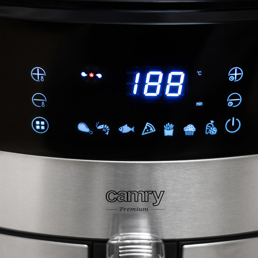 Camry CR 6311 Freidora sin grasa, 9 programas, 5,0 L, Airfryer