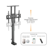 Maclean Soporte extraíble eléctrico para TV, TUYA, 37''-80'', VESA 600x400, máx. 60kg, MC-866T + CABLE HDMI 2.0 4K 3D UHD 1,8m 48 bit