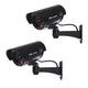 Cámara simulada con LED intermitente IR1100 B IR para exteriores, Color negro, 2 unidades