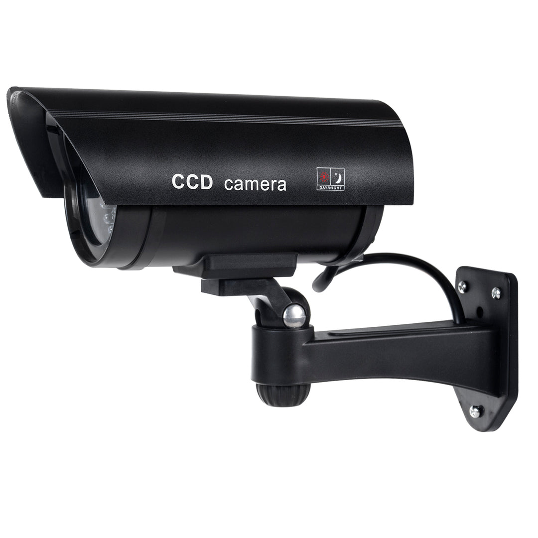 Câmara fictícia com LED intermitente IR1100 B IR para exterior, preta, pacote de 4