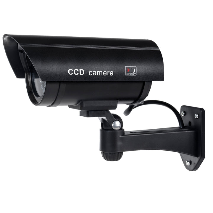 Câmara fictícia com LED intermitente IR1100 B IR para exterior, preta, pacote de 4