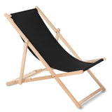 Espreguiçadeira GreenBlue GB183 Classic Beech, Preto, Embalagem de 4