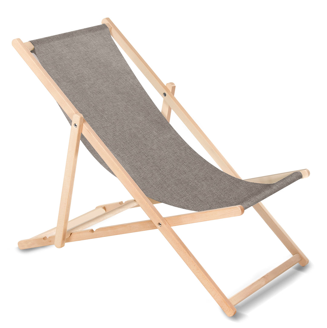 Espreguiçadeira GreenBlue GB183M Classic Beech, Cinza Mescla, Conjunto de 4