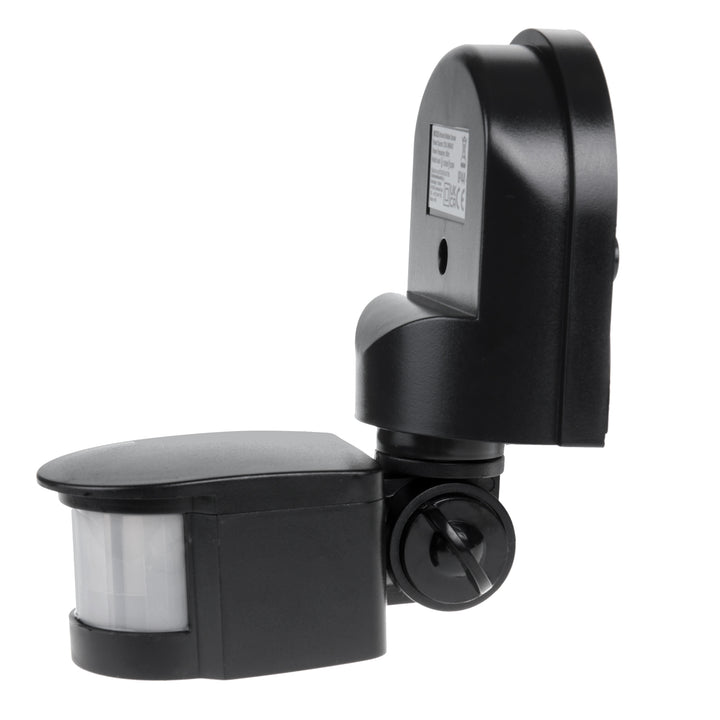 Sensor de movimento e crepúsculo/amanhecer de parede Maclean MCE25, 180°, máx. 1200 W, preto e branco