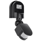 Sensor de movimento e crepúsculo/amanhecer de parede Maclean MCE25, 180°, máx. 1200 W, preto e branco