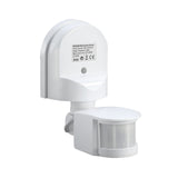 Sensor de movimento e crepúsculo/amanhecer de parede Maclean MCE25, 180°, máx. 1200 W, preto e branco