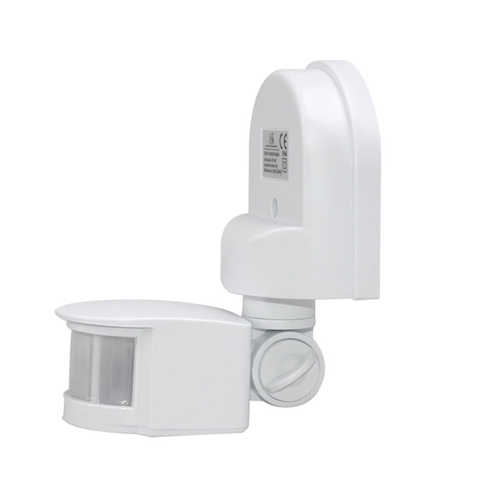 Sensor de movimento e crepúsculo/amanhecer de parede Maclean MCE25, 180°, máx. 1200 W, preto e branco