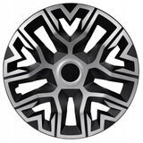 Calotas universais 14'' NRM The Best Bicolor Prata/Preto 4 peças