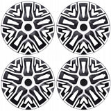 NRM The Best Universal Two-Tone Preto e Branco Calotas 15'' Conjunto de 4 Peças