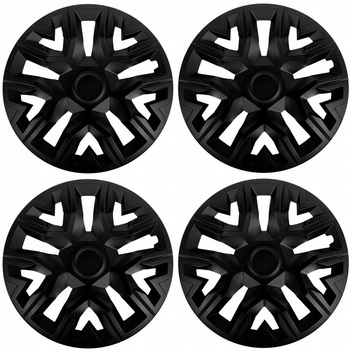 Tampões universais 14'' NRM The Best preto fosco, conjunto de 4 peças