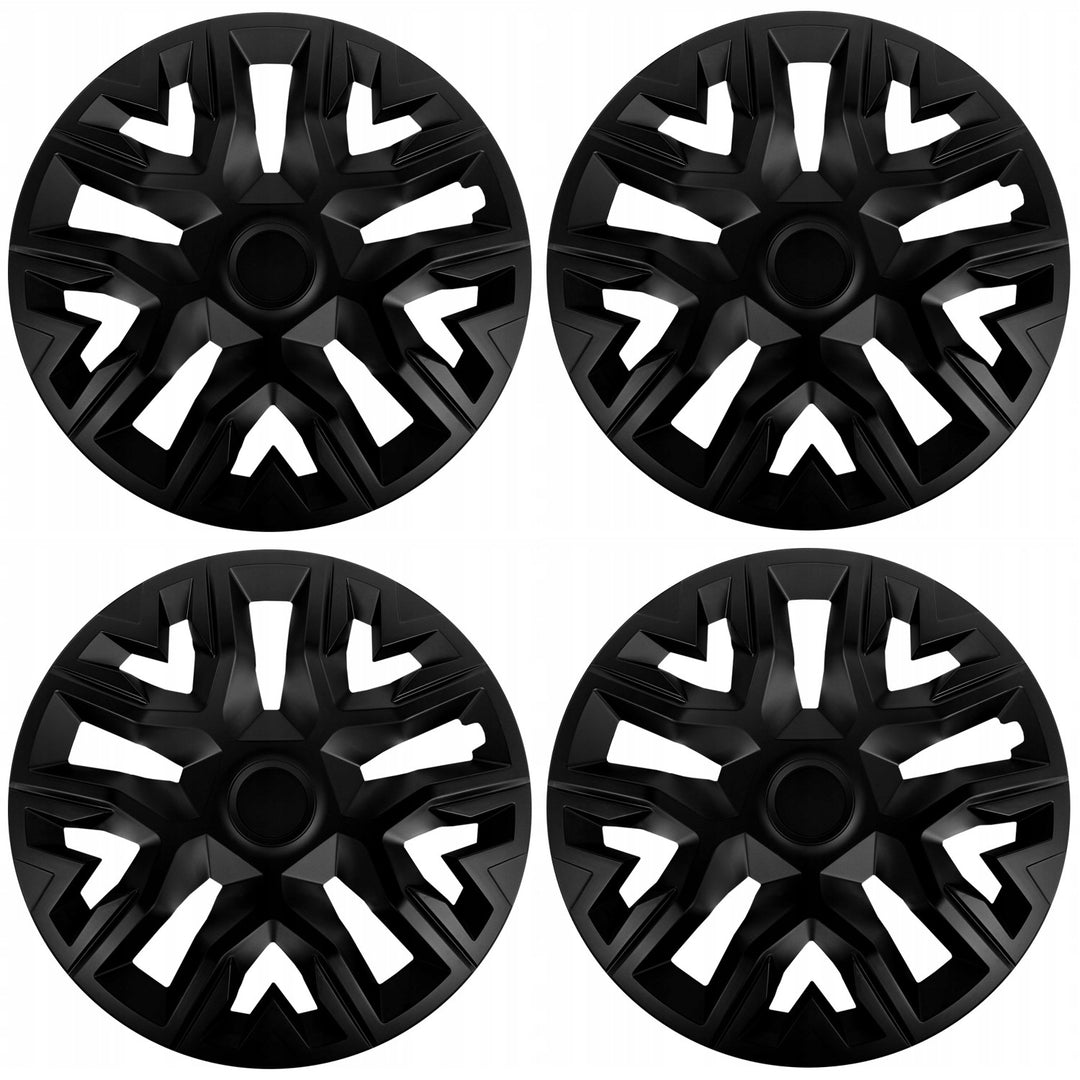 Calotas NRM The Best 15'' Universal Preto Fosco 4 Peças