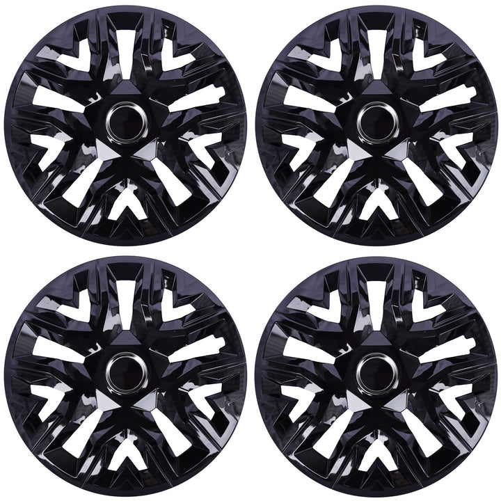 Tampões universais 14'' NRM Perfecto lacado preto 4 peças