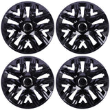NRM Tapacubos universales 15'' Perfecto lacado negro 4 piezas