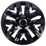 NRM Tapacubos universales 15'' Perfecto lacado negro 4 piezas