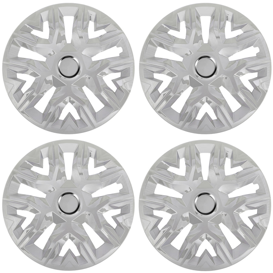 Tapacubos universales 14'' NRM Perfecto lacado plata 4 piezas