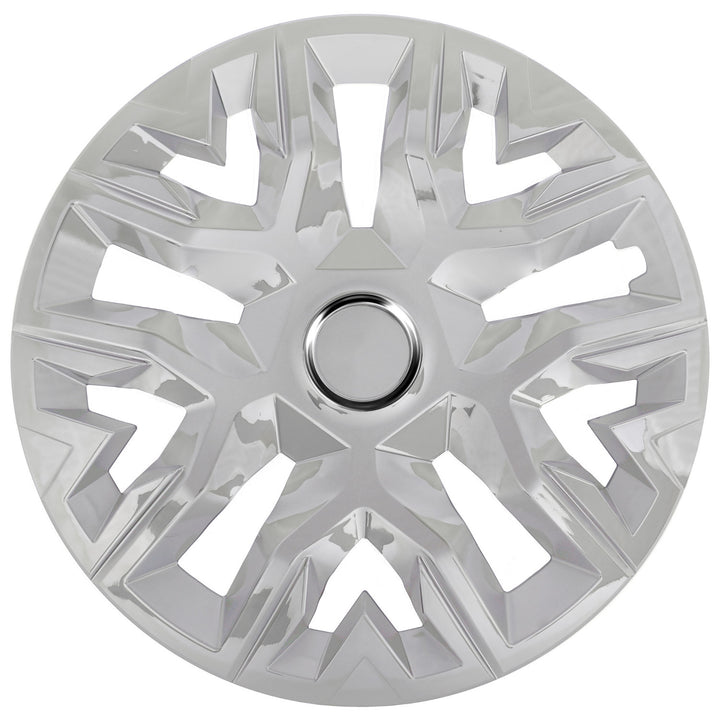Tampões universais 14'' NRM Perfecto lacado prateado 4 peças