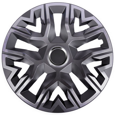 Tapacubos universales 14'' NRM Perfecto grafito lacado 4 piezas