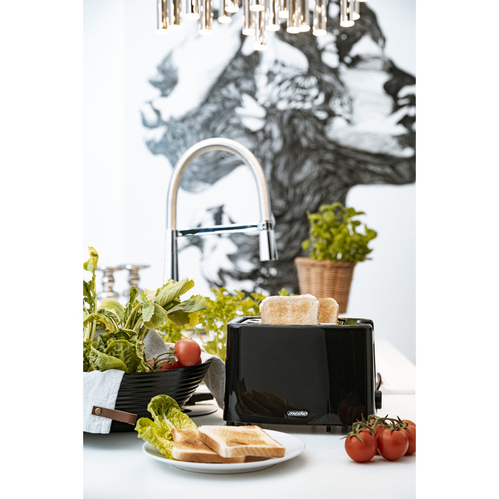 Tostador Mesko, tostador de 2 rebanadas, 900W, negro, MS 3220