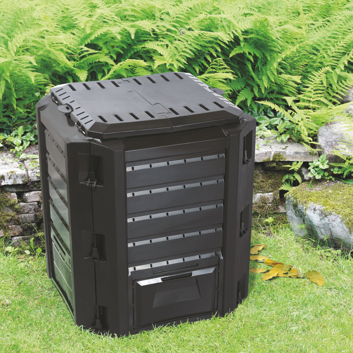 Compostor Prosperplast, resistente à geada, 380 l, preto, Compogreen