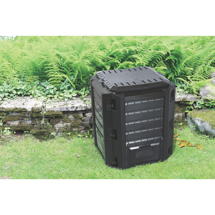 Compostor Prosperplast, resistente à geada, 380 l, preto, Compogreen