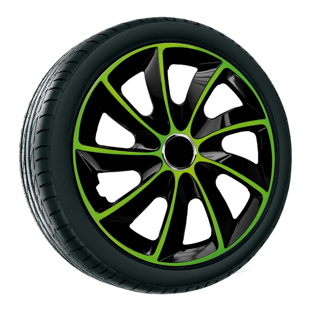 NRM Stig Extra Tapacubos universal 15'' Color negro-verde 1 pieza