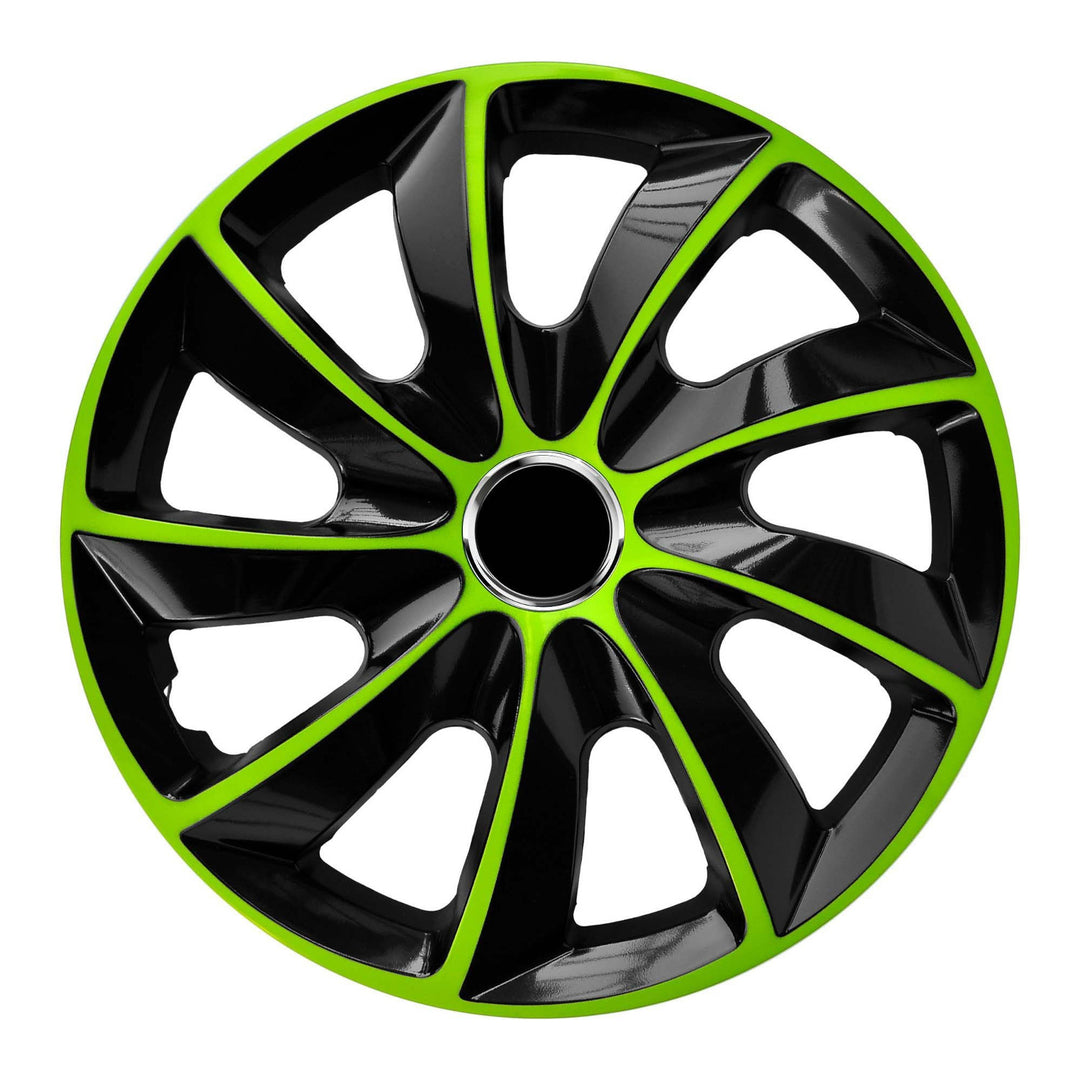NRM Stig Extra Tapacubos universal 15'' Color negro-verde 1 pieza