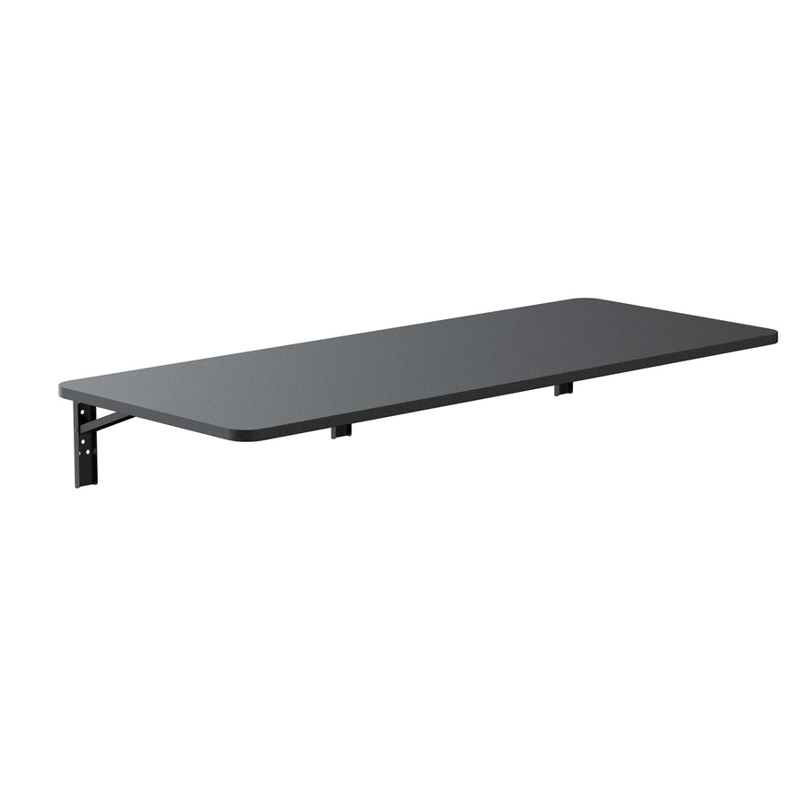 Estante/top plegable Maclean, negro, 100x40 cm, máx. 50 kg, MC-128 B