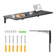 Estante/top plegable Maclean, negro, 100x40 cm, máx. 50 kg, MC-128 B