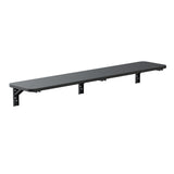 Maclean Estante/top plegable, negro, 100x20 cm, max. 50 kg, MC-129 B