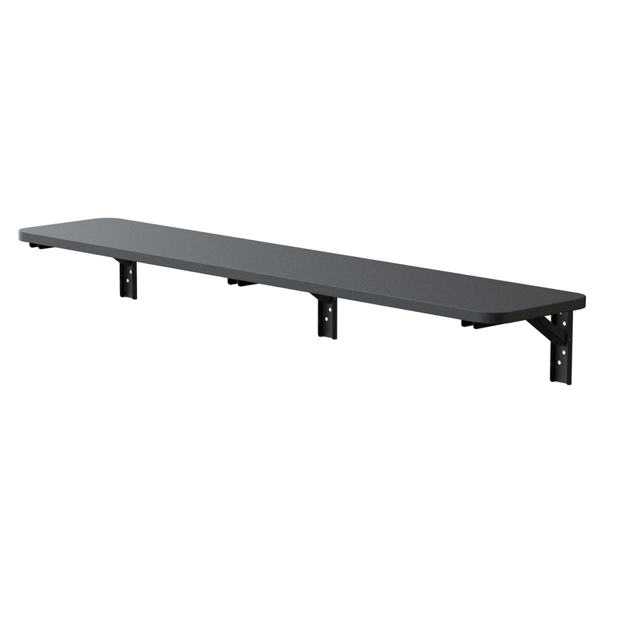 Maclean Estante/top plegable, negro, 100x20 cm, max. 50 kg, MC-129 B