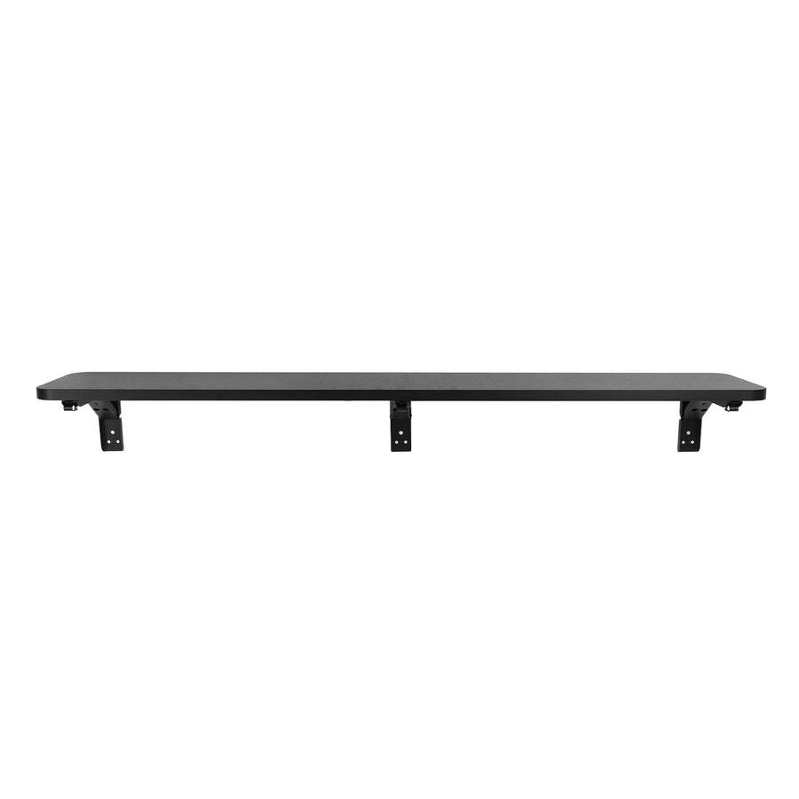 Maclean Estante/top plegable, negro, 100x20 cm, max. 50 kg, MC-129 B