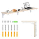 Estante/top plegable Maclean, color madera clara, 100x20 cm, máx.50 kg, MC-129 WD