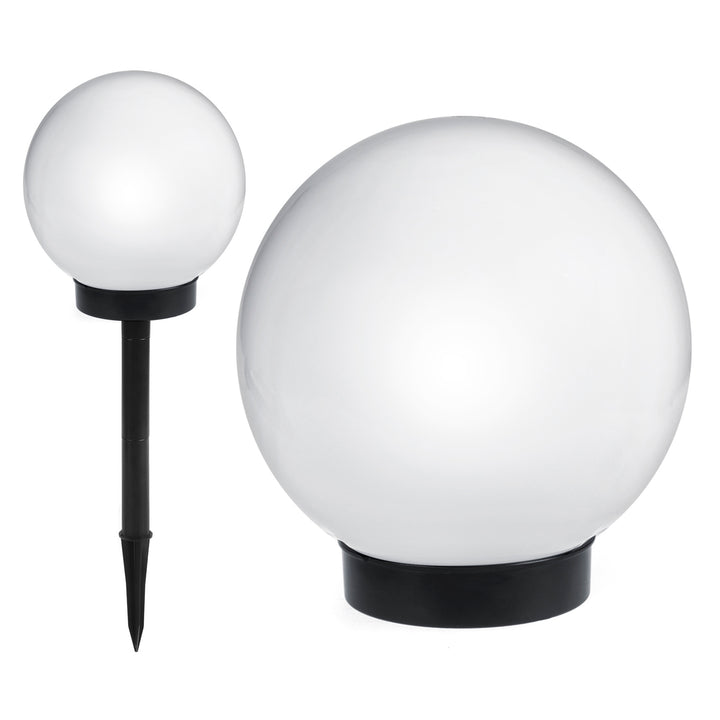 Luz solar GreenBlue, independente, jardim, esfera 25x25x58 cm, LED branco, GB166, pacote de 4