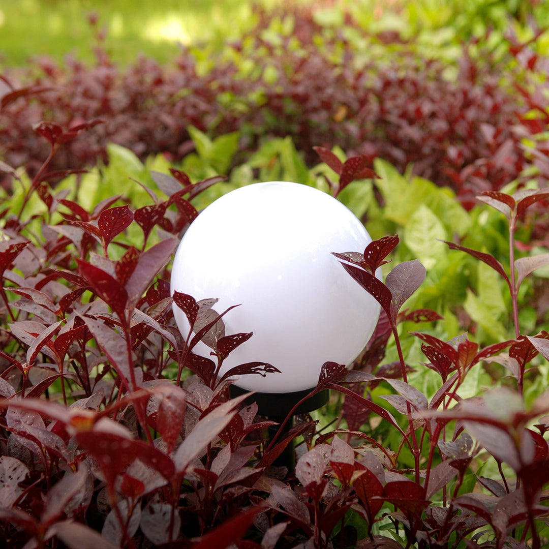 Luz solar GreenBlue, independente, jardim, esfera 25x25x58 cm, LED branco, GB166, pacote de 4