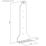 NanoRS RS181 Soporte de pared blanco PS5 con soporte para pads, 10kg max + NanoRS RS180 Soporte de pared blanco para consola Playstation 5, 10kg max