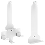 NanoRS RS181 Soporte de pared blanco PS5 con soporte para pads, 10kg max + NanoRS RS180 Soporte de pared blanco para consola Playstation 5, 10kg max