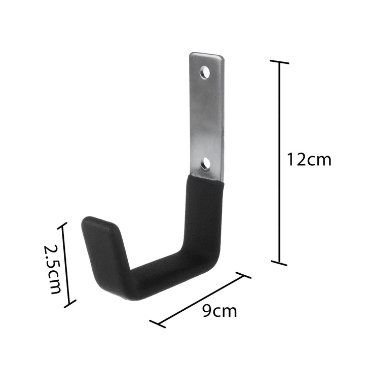 Maclean MC-435 Soporte de pared, para neumáticos, ruedas, escalera, bicicleta, acero, carga máx. 15kg, 2 piezas