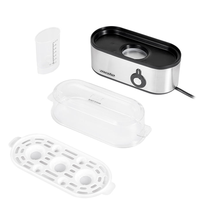 Cocedor de huevos Mesko MS 4485 para 1-3 huevos, 350W, pinza, enchufe UK