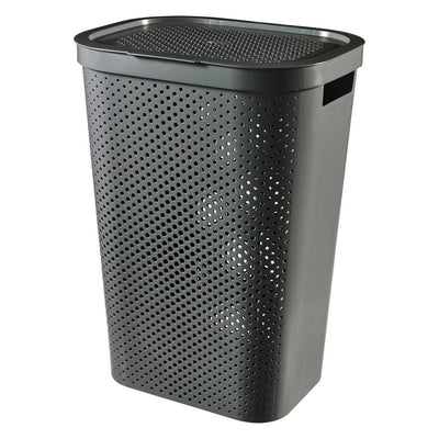 Curver Infinity Cesto de la ropa reciclado 60L gris oscuro