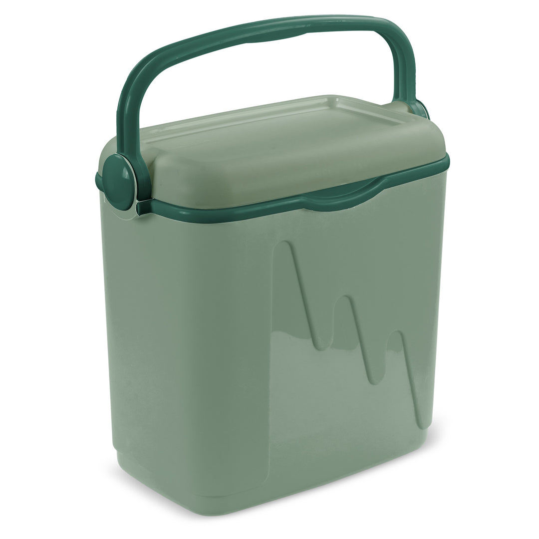 Cooler de viagem Curver, recarregável, capacidade de 20 litros, verde