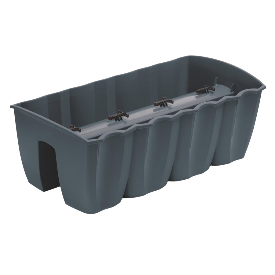 Floreira balaustrada de varanda Prosperplast, 58 cm, antracite, DCRO600
