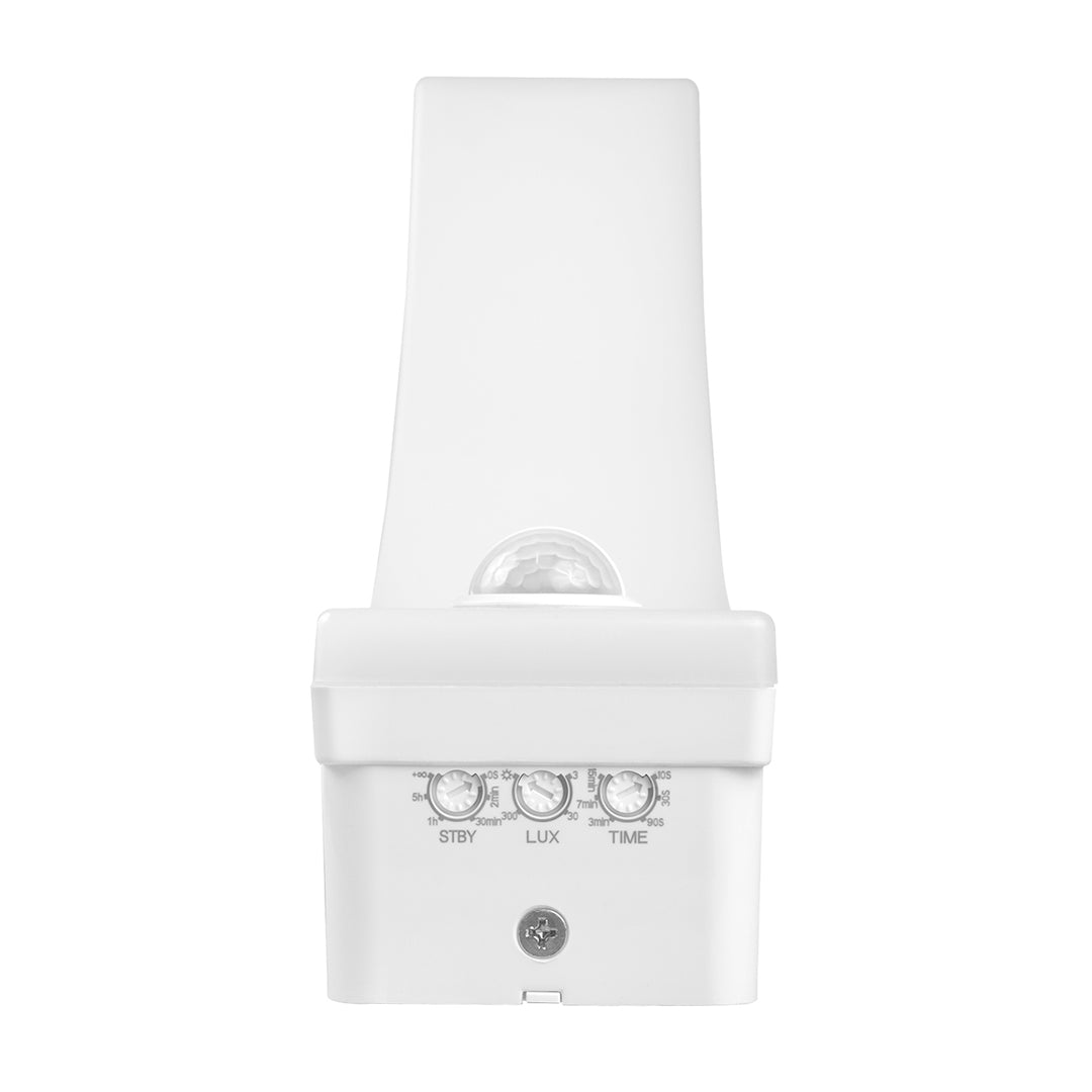 Maclean sensor de movimiento Lámpara LED, sensor de movimiento PIR, blanco, 20W, IP65, 2000lm, blanco neutro (4000K) MCE512 W, 2 piezas