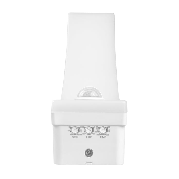 Maclean sensor de movimiento Lámpara LED, sensor de movimiento PIR, blanco, 20W, IP65, 2000lm, blanco neutro (4000K) MCE512 W, 2 piezas