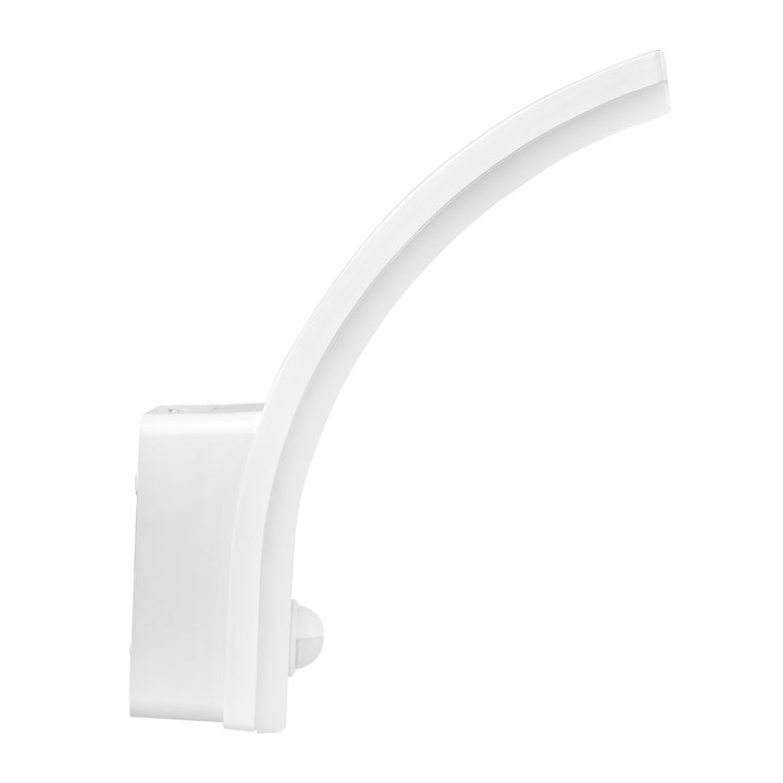 Maclean sensor de movimiento Lámpara LED, sensor de movimiento PIR, blanco, 20W, IP65, 2000lm, blanco neutro (4000K) MCE512 W, 4 piezas